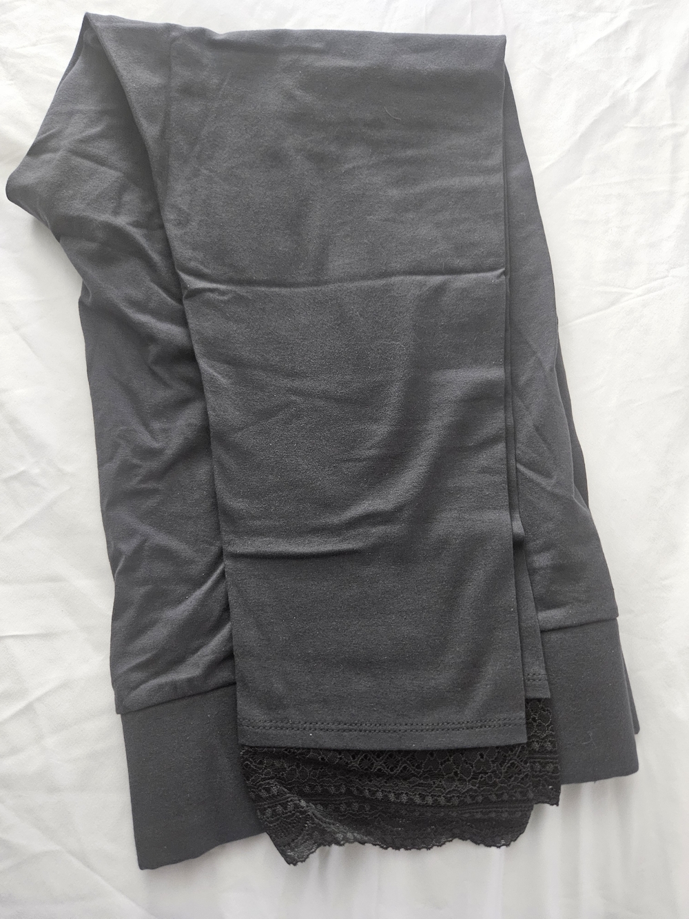 LOGO Layers by Lori Goldstein Regular Lace Hem Ankle Leggings Sz 2X NWOT